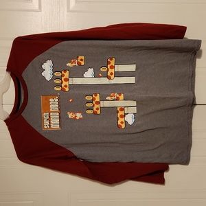 Men's Long Sleeve Super Mario Shirt